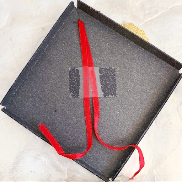 Gold Plated Pewter Aspen Leaf Ornament NEW - Picture 4 of 6